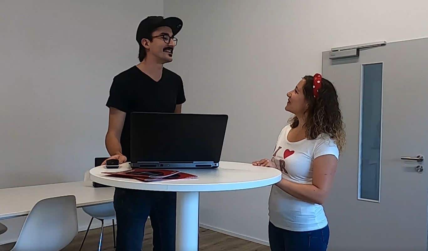 Gespräch über Augmented Reality