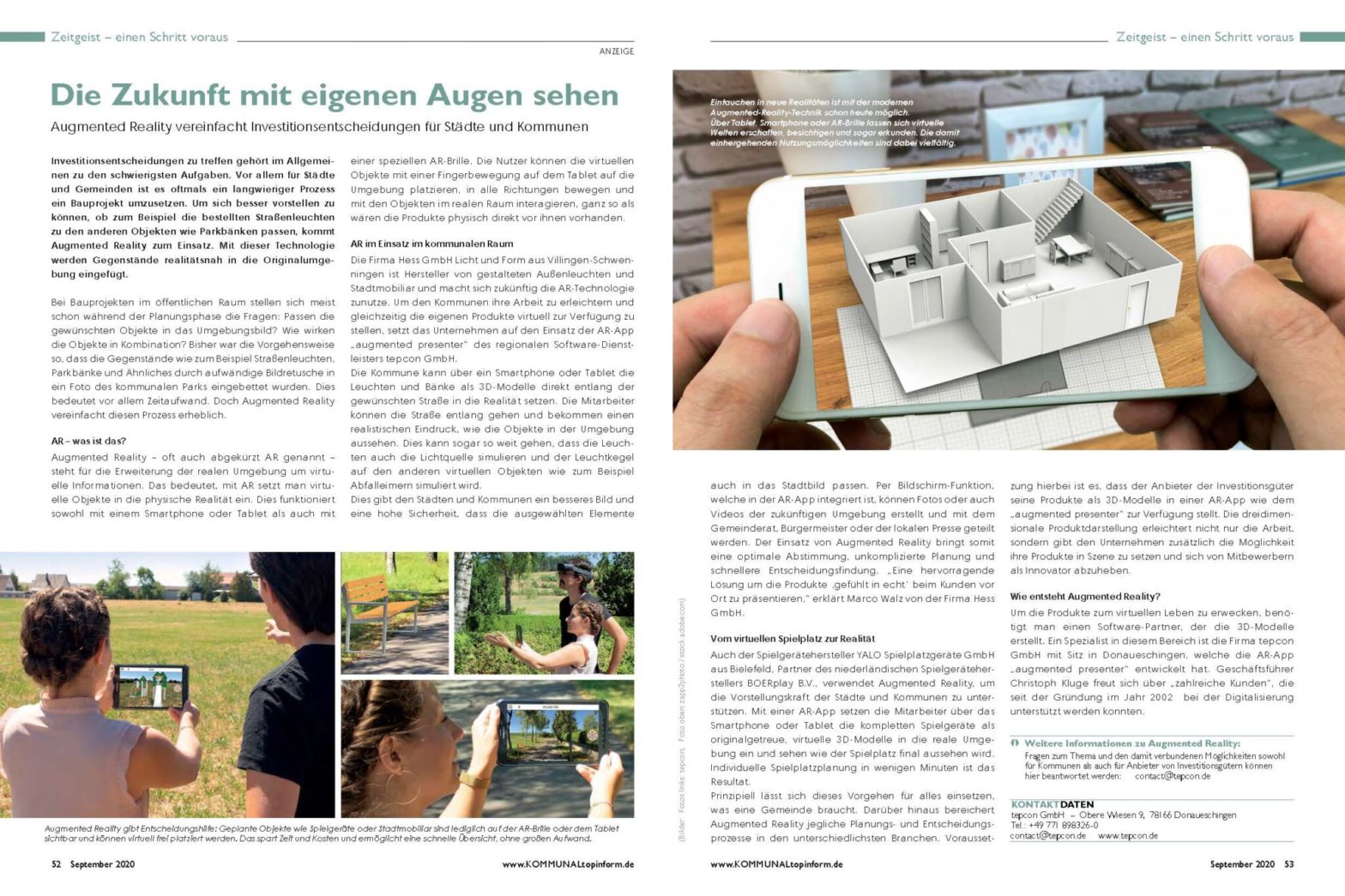 Artikel Augmented Reality für Städte und Kommunen