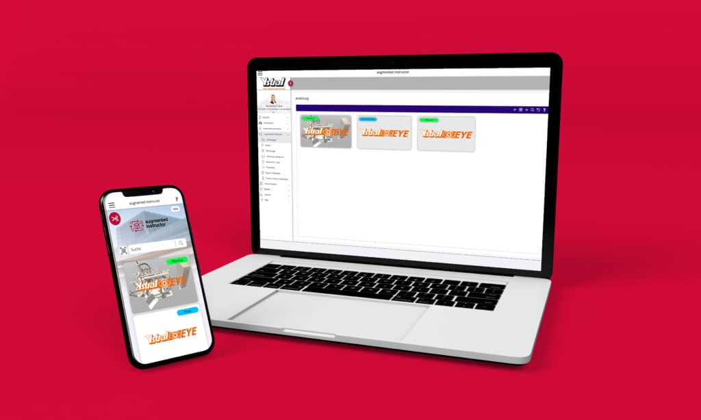 Desktop und Mobile Lösung des augmented instructors für ystral